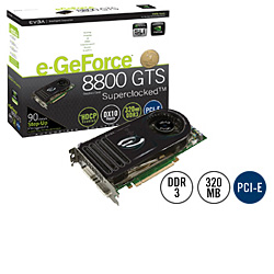 EVGA e-GeForce 8800 GTS Graphics Card 